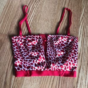 Red Victoria secret corset bralette